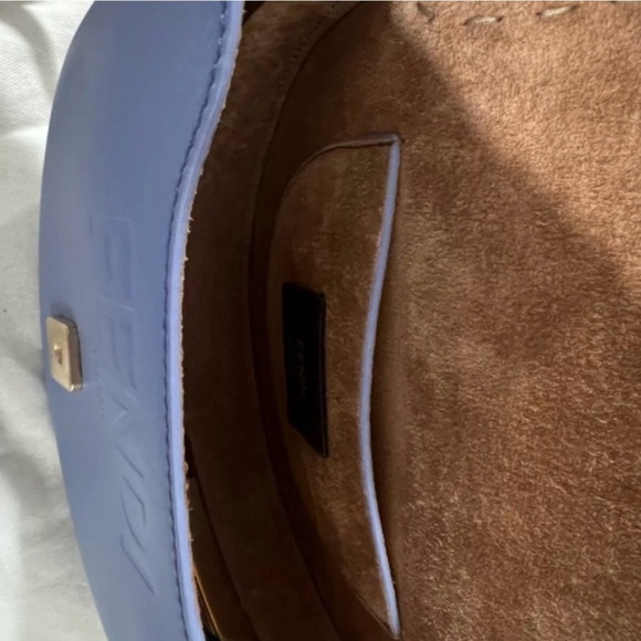 💙🎁Fendi Purple Crossbody Bag with Gold Hardware w Dust bag and Card - Picture 5 of 15